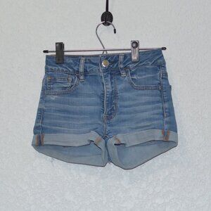 Womens American Eagle Super Stretch Shorts Size 2 (cotton/polyester)